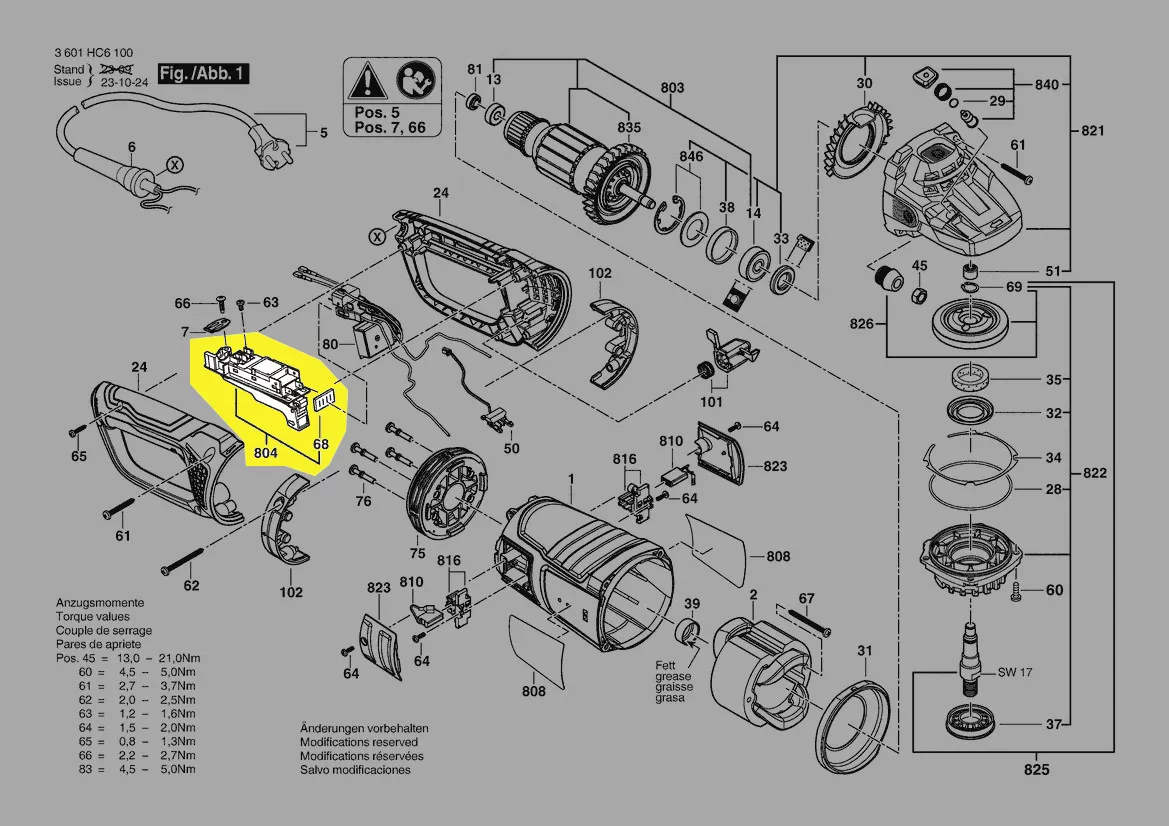 Interrupteur marche arrêt réf. 1 619 P18 632 Bosch